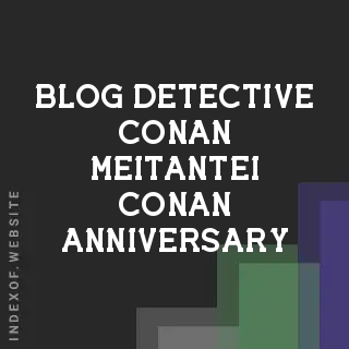 Detective Conan (Meitantei Conan) 30th Anniversary & Movie 29 Guide 2026 | Logo - Indexof